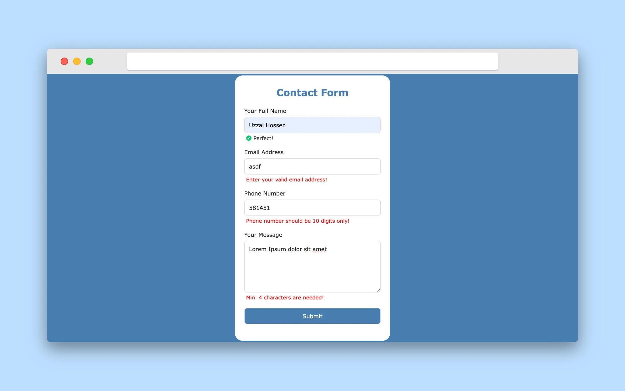 JS Project Screenshot 01